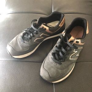 New Balance Black with Rose Gold details